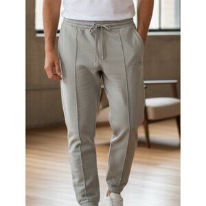 Emporio Armani Mens Gray Cotton Joggers Zip Pocket Sweatpants‎ Logo, XS